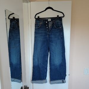 Citizens Of Humanity Baggy Cuffed Jeans, Size 28